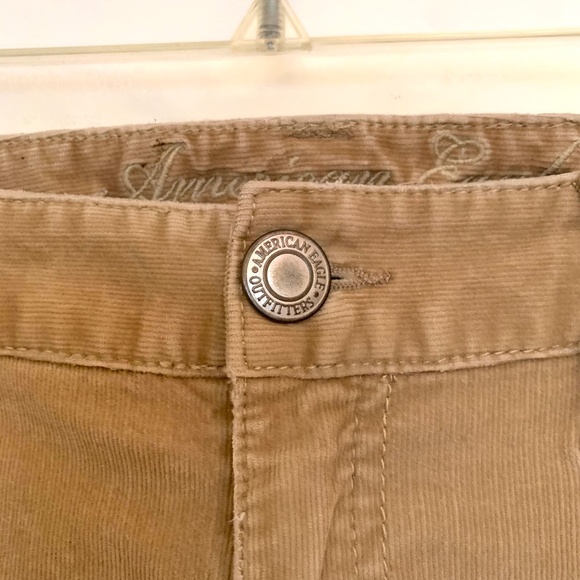 American Eagle Women Stretch Skinny Corduroy Jeggings Light Brown Size 6 - Picture 7 of 11